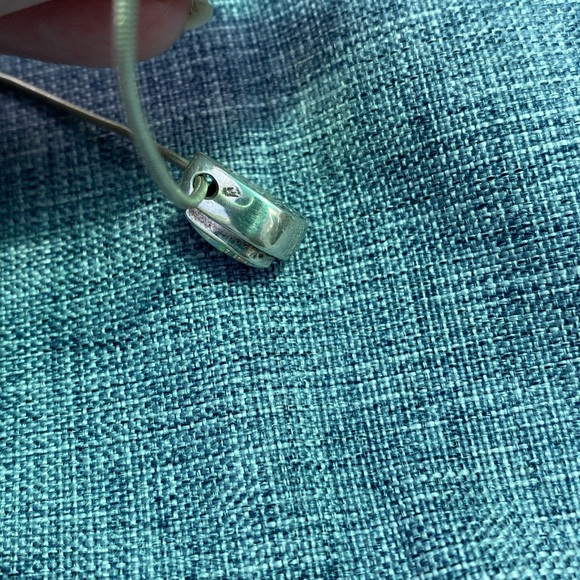 Sterling Silver Necklace and Opal Teardrop Pendant - Picture 11 of 17